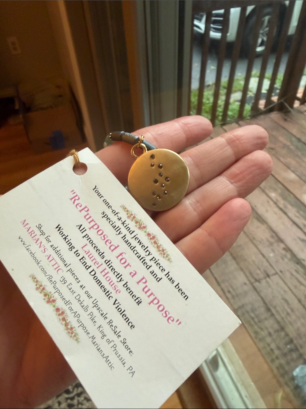 One-of-a-kind Handmade ~Proceeds directly Working to End Domestic Violence ~Jade - Picture 4 of 8